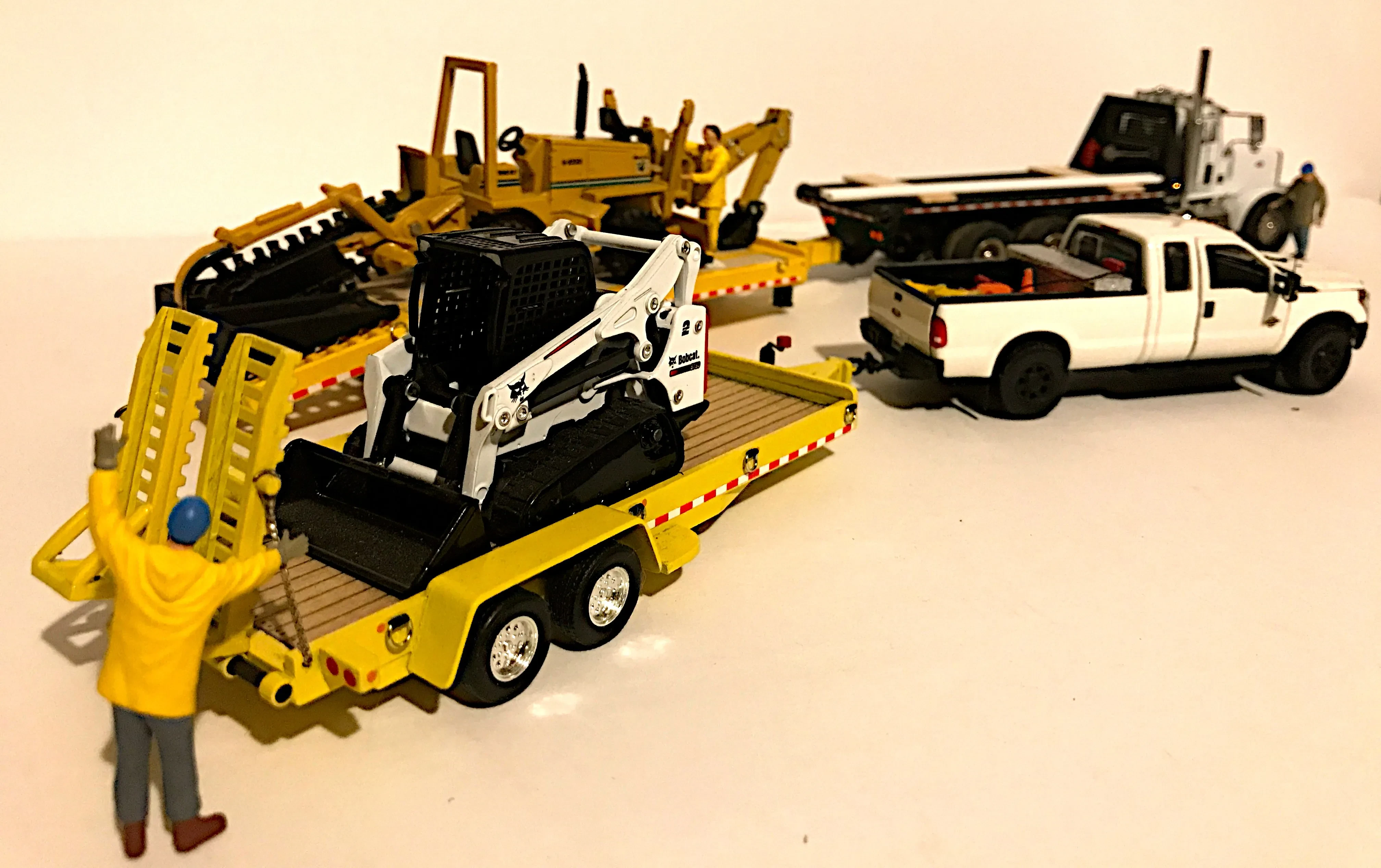 Variety of diecast construction vehicles