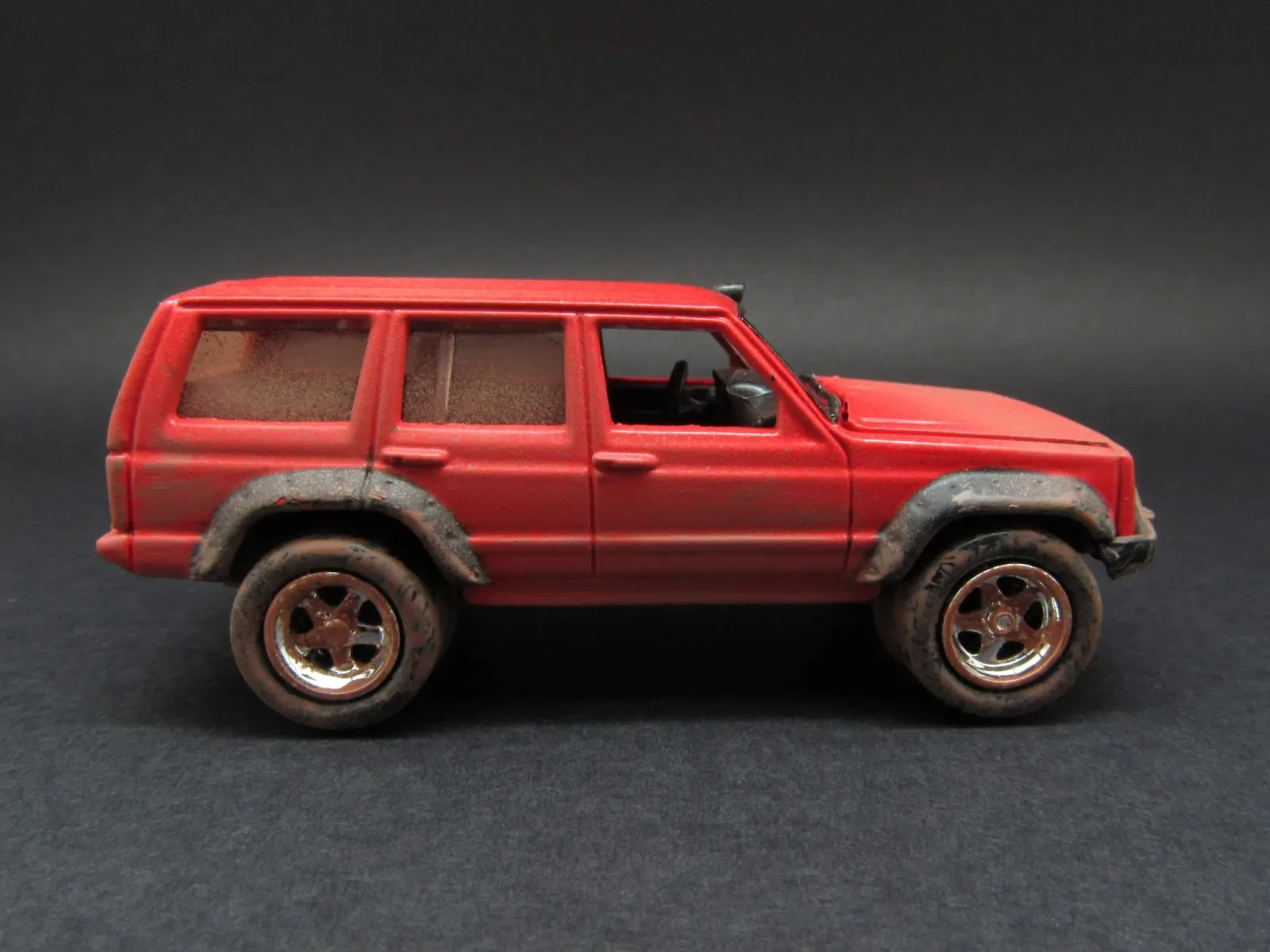 Various diecast Jeep models comparison
