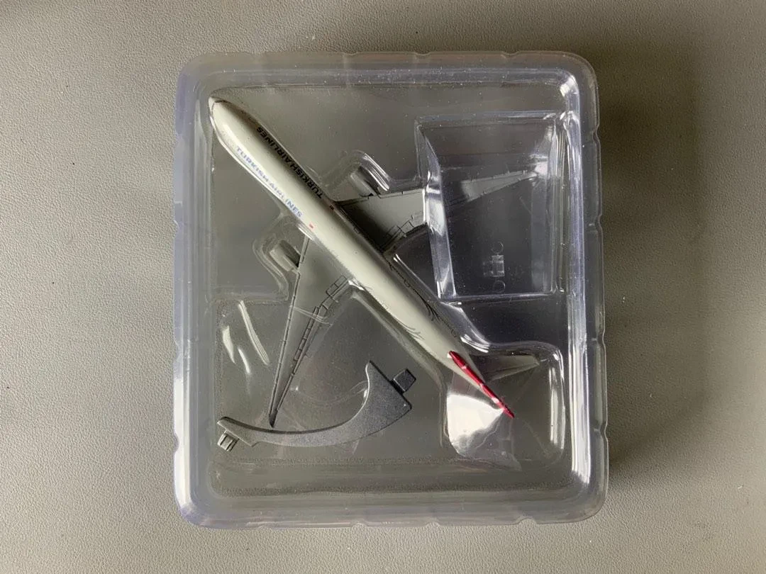 Close-up of a diecast airplane