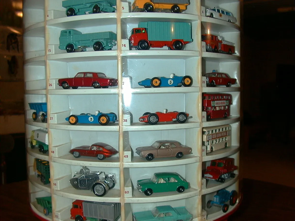 Matchbox cars display