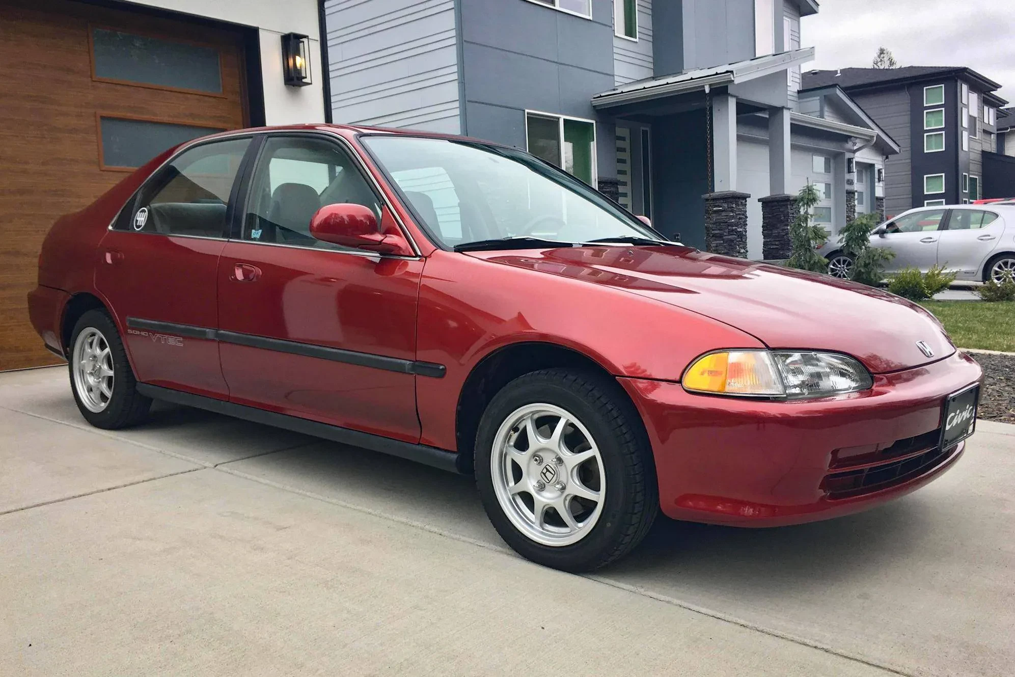 1995 Honda Civic diecast yellow